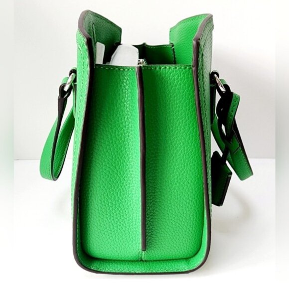 Michael Kors PALM Green Chantal Small Messenger Satchel Crossbody NWT! - Picture 4 of 13